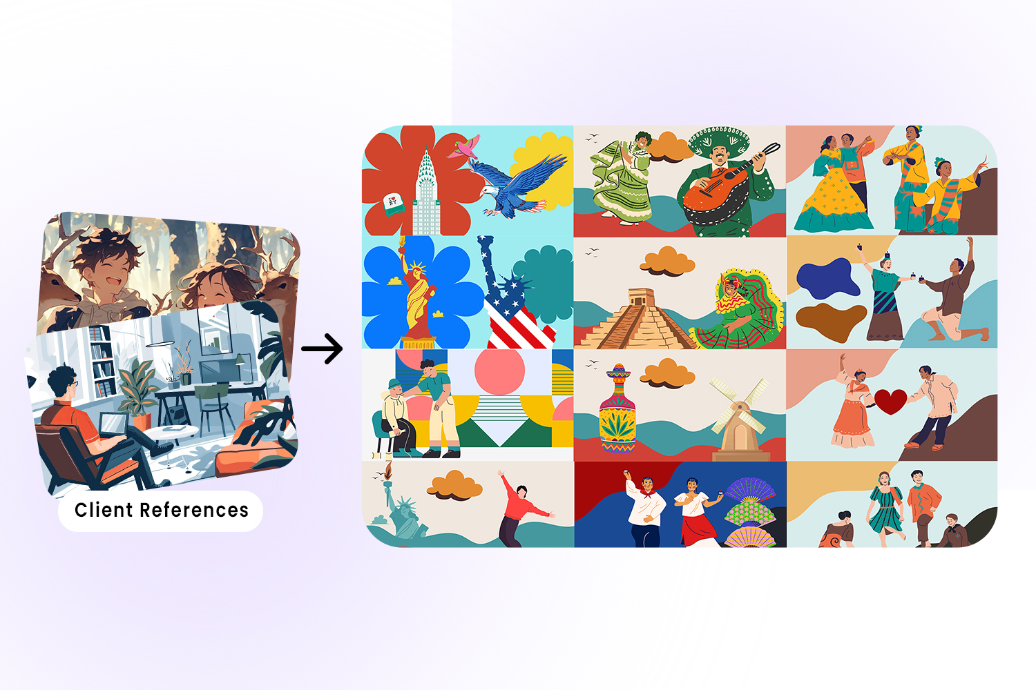 Custom illustration ecosystem modal thumbnail
